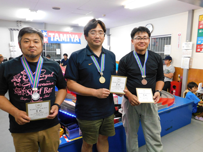 オープンクラス上位3名