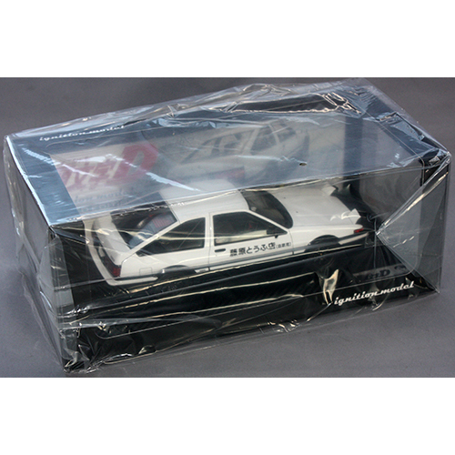 イグニッションモデル INITIAL D Toyota Sprinter Trueno 3Dr GT Apex (AE86) White/Black
