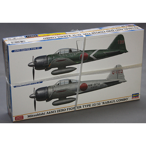 ハセガワ 1/72 三菱 A6M3 零式艦上戦闘機 22/32型 `ラバウルコンボ` (2機セット)