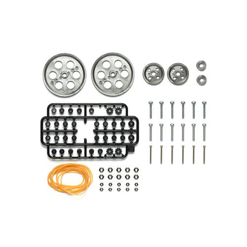 タミヤ プーリー(L)セット(メタリックグレイ)