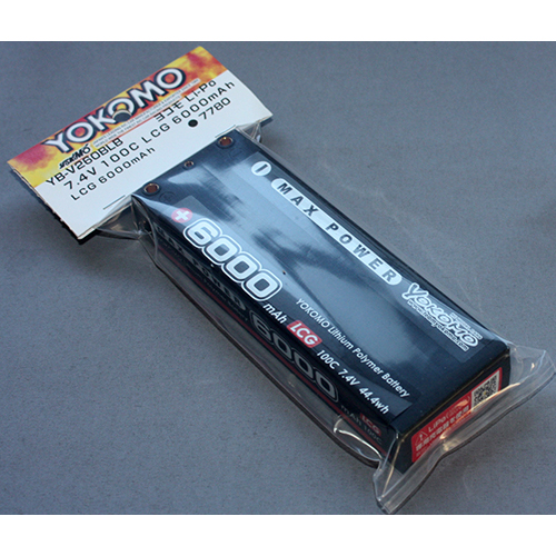 YOKOMO YB-V260BLB マックスパワー Li-po 6000mAh/7.4V LCGバッテリー
