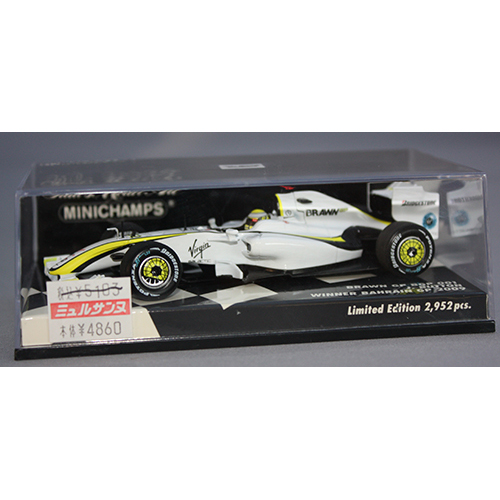 ミニチャンプス 1/43 Brawin GP BGP001 J.Button Winner Bahrain GP 2009