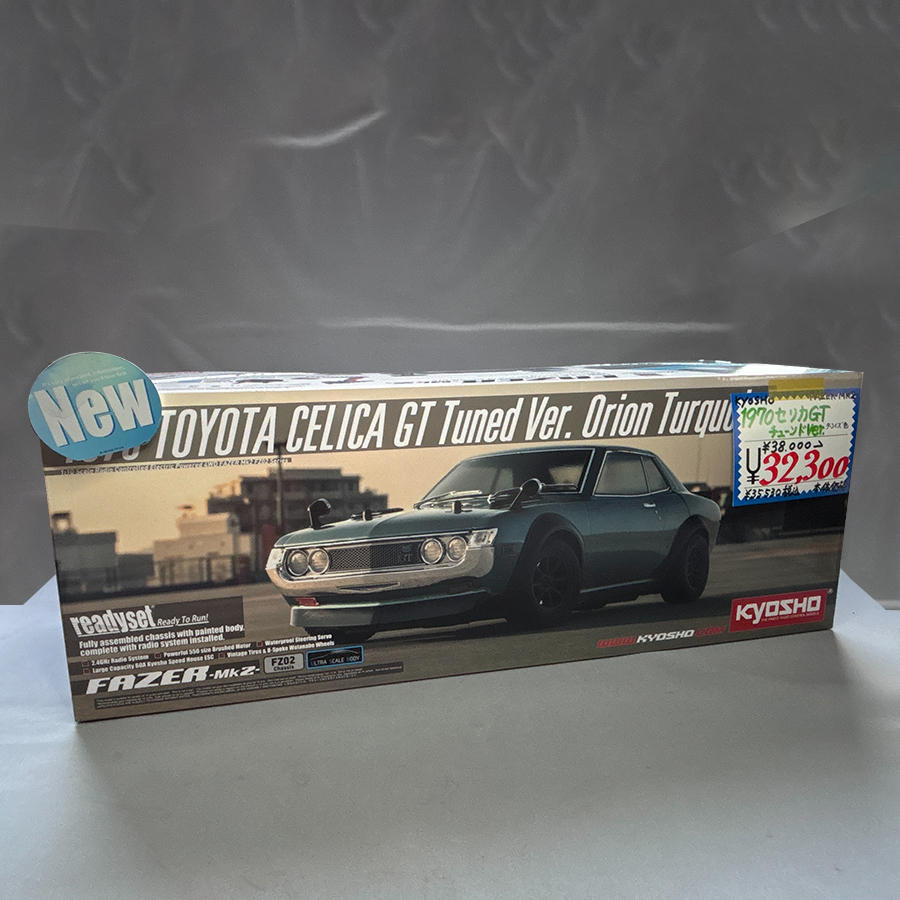 京商 1/10 EP 4WD フェーザーMk2 FZ02 レディセット 1970 トヨタ セリカ GT チューンド・バージョン オリオンターコイズ