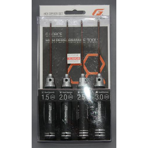 G-FORCE HEX DRIVER SET (Black&Silver)
