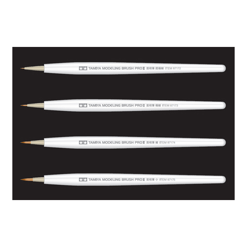 タミヤ タミヤ モデリングブラシPROII 面相筆 細