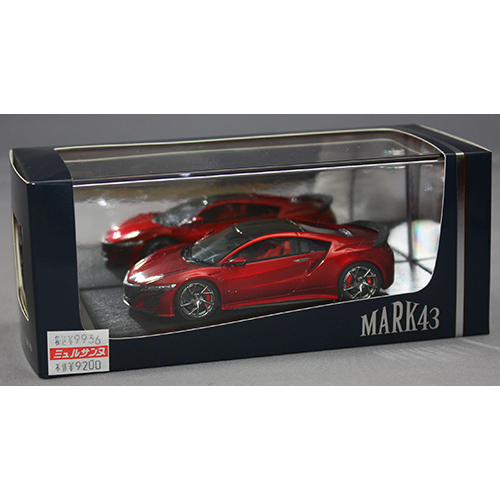 Mark43 1/43 Honda NSX (NC1) 2017 Vaiencia Red Pearl Carbon Fiber Exterior Package
