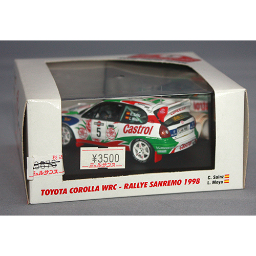 ONYX 1/43 TOYOTA COROLLA WRC RALLYE DE SANREMO 1998 C.SAINZ/L.MOYA