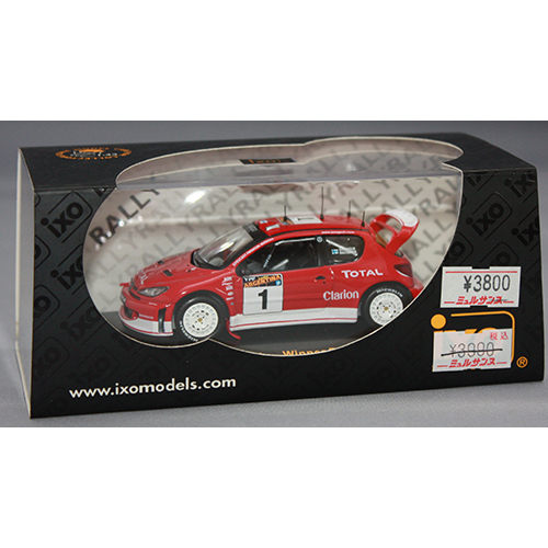 ixo 1/43 Peugeot 206 WRC #1 Winner Argentina 2003