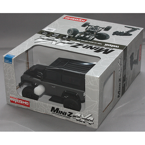 京商 クローリングカー ミニッツ4×4シリーズ レディセット ランドローバー ディフェンダー 90 オートバイオグラフィー コリスグレー / サントリーニブラック 32526GM