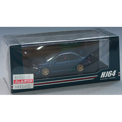 ホビージャパン 1/64 スバル インプレッサ PURE SPORTS COUPE WRX type R STi Version (GC8) VWR Type フロントバンパー グランブルーマイカ