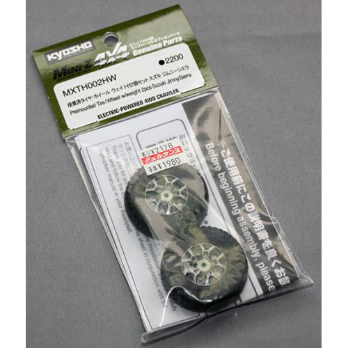 京商 接着済みタイヤ・ホイール ウエイト付2個セット スズキジムニー MXTH002HW