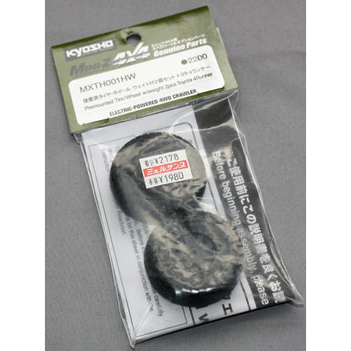 京商 接着済みタイヤ・ホイール ウエイト付2個セット トヨタ 4ランナー MXTH001HW