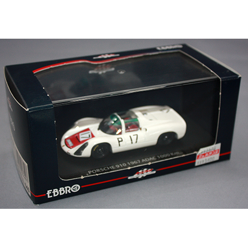 EBBRO 1/43 PORSCHE 910 1968 ADAC 1000km No.17 White