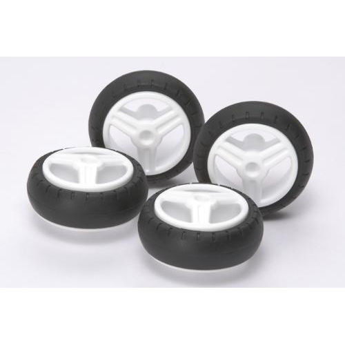 タミヤ 楽しい工作シリーズ スリックタイヤセット(31mm径)