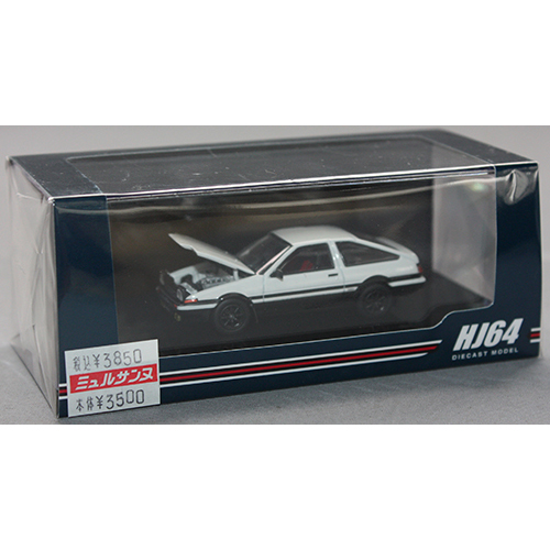 ホビージャパン 1/64 トヨタ スプリンター トレノ GT APEX (AE86) JDM Style ホワイト/ブラック