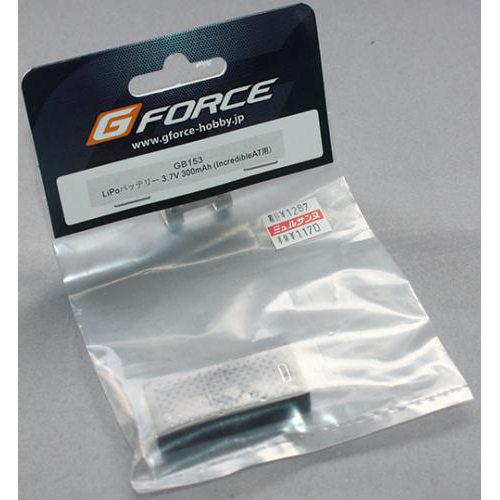 G-FORCE  GB153 LiPoバッテリー 3.7V 300mAh(IncredibleAT用)
