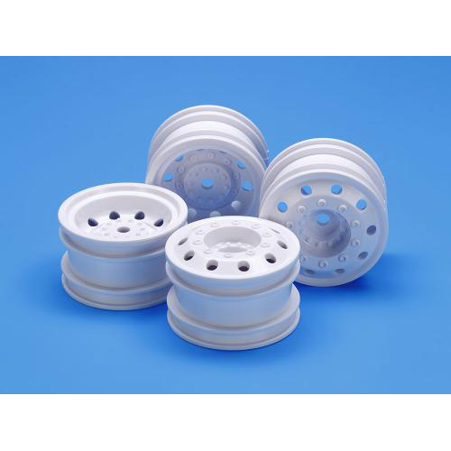 タミヤ OP.1964 オンロードレーシングトラックホイール (ホワイト・FR各2本)