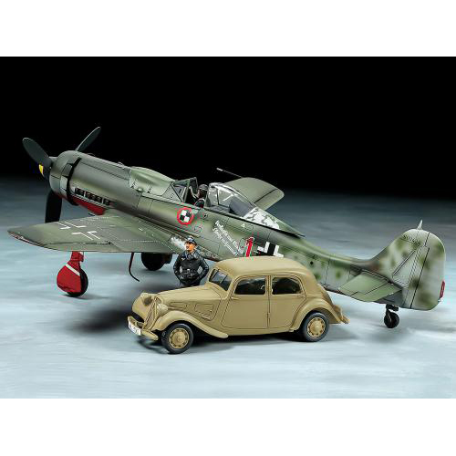タミヤ　1/48 フォッケウルフFw190 D-9 JV44・シトロエン11CVスタッフカー