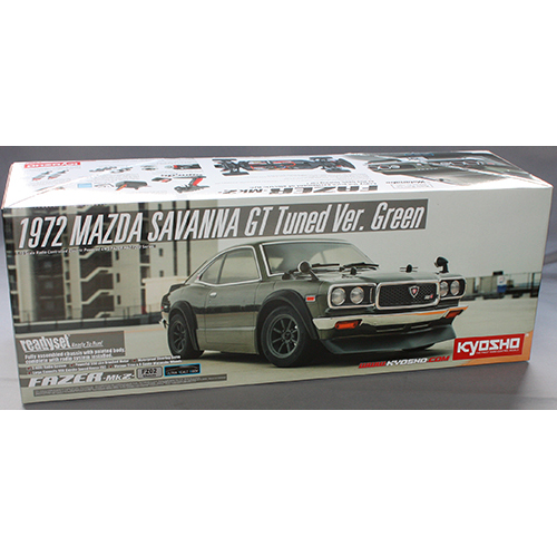 京商 1/10 EP 4WD フェーザーMk2 FZ02 レディセット 1972 マツダ サバンナ GT チューンド・バージョン グリーン