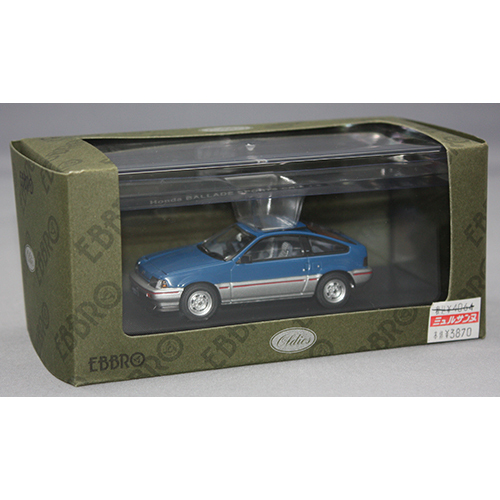 EBBRO 1/43 HONDA BALLADE SPORTS CR-X 1.5i BLUE/SILVER