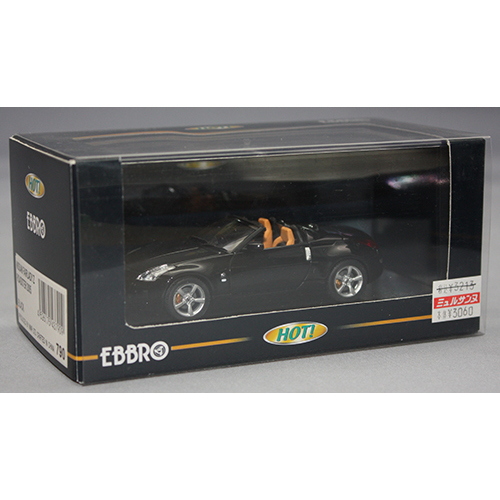 EBBRO 1/43 NISSAN FAIRLADY Z ROADSTER 2005 BLACK
