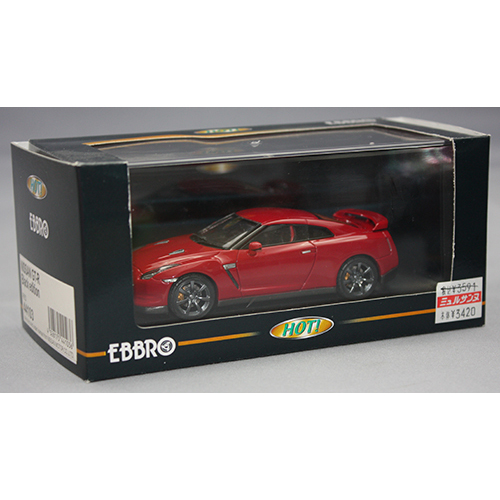 EBBRO 1/43 NISSAN GT-R Black edition RED