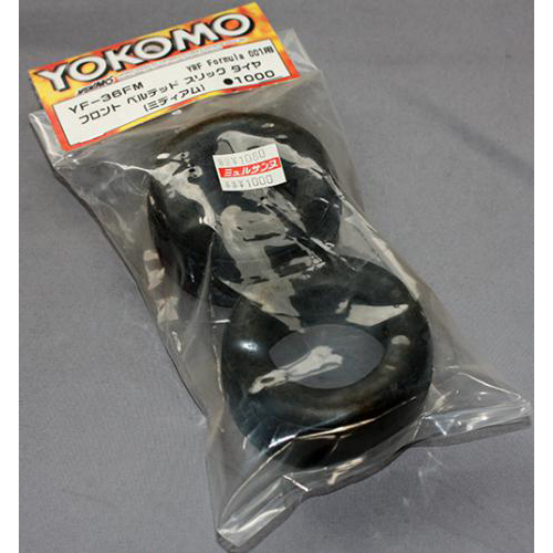 YOKOMO YF-36FM YRF Formula 001用 フロント ベルテッド スリック タイヤ(ミディアム)