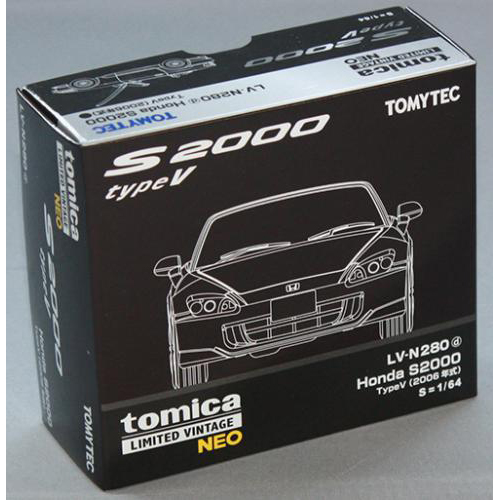 トミーテック 1/64 TLV-N280d ホンダ S2000 TypeV 2006年式 (暗赤)