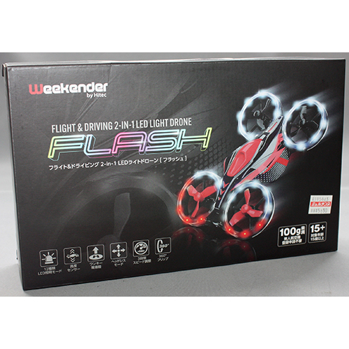 Hitec FLA-GRN フライト&ドライビング 2-in-1 LEDライトドローン FLASH グリーン