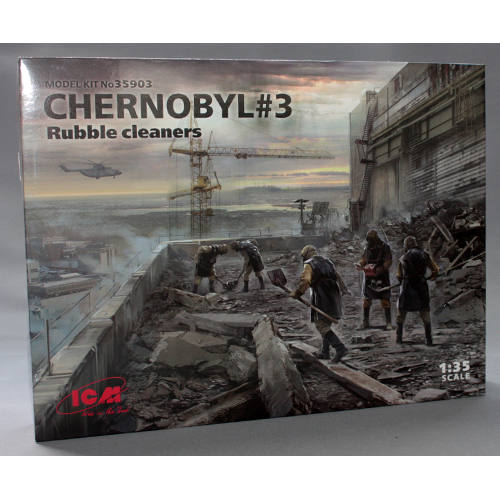 ICM 1/35 チェルノブイリ #3 瓦礫処理作業員セット