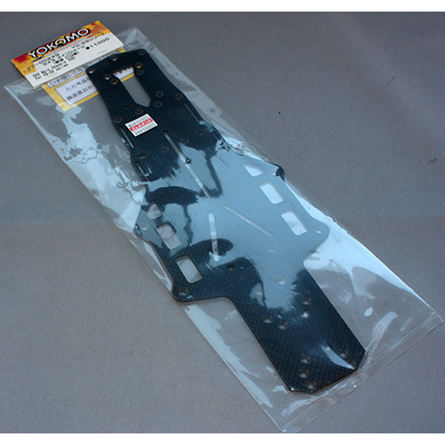 YOKOMO YD-2シリーズ用 艶消しグラファイト製 X3メインシャーシ Y2-002XG