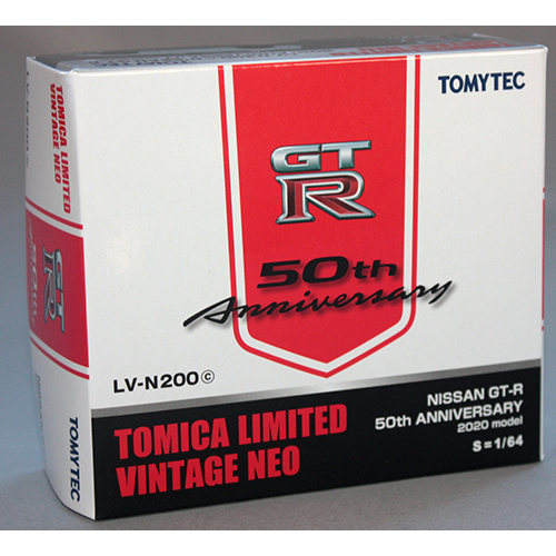 トミーテック TLV 1/64 TLV-N200c NISSAN GT-R 50th ANNIVERSARY (白)