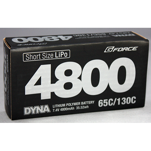 G-FORCE Dyna 7.4V 4800mAh  Short Size 65C/130C