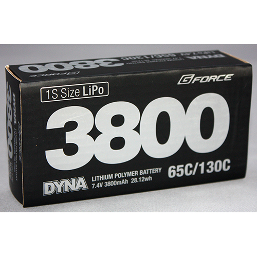 G-FORCE Dyna 7.4V 3800mAh  1S Size 65C/130C