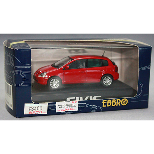 EBBRO 1/43 HONDA CIVIC RED