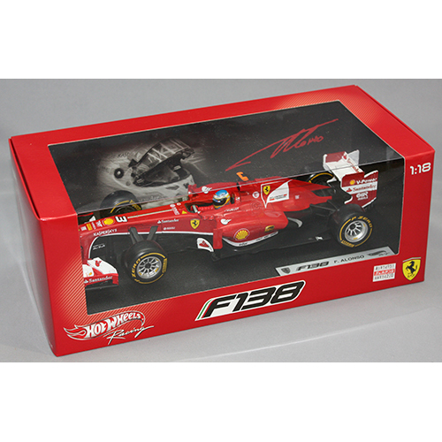 ホットウィールズ 1/18 フェラーリ F-1 No.3/2013 F138 F.アロンソ