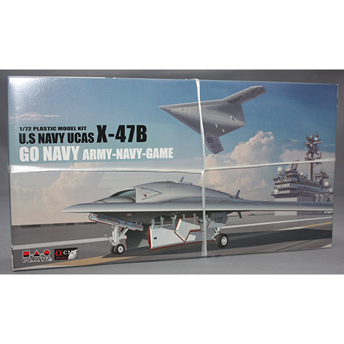 プラッツ 1/72 アメリカ海軍 無人爆撃機 X-47B (飛行状態スタンド付属)