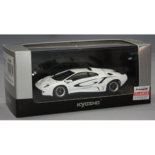 京商 1/43　LAMBORGHINI DIABLO GT (WHITE with GT logo)