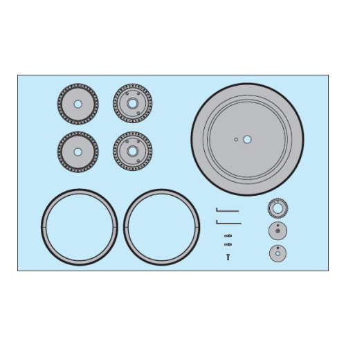 タミヤ 1/12 Honda RC166 ホイールセット