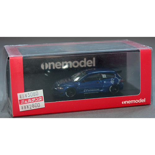 ONE MODEL 1/64 Honda Civic EG6 Rocket Bunny Blue