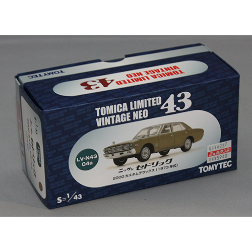 トミカリミテッドヴィンテージNEO 1/43 【LV-N43-04a 日産セドリック カスタムDX (茶)】トミーテック