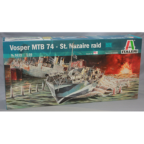 イタレリ 1/35 イギリス海軍魚雷艇 ボスパー MTB74 サン・ナゼール強襲